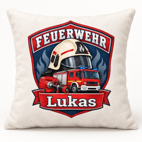Kissenbezug feuerwehr mit - kissenbezug,