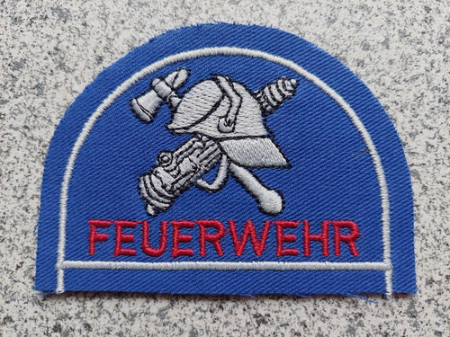 Feuerwehr abzeichen royalblau - feuerwehr,